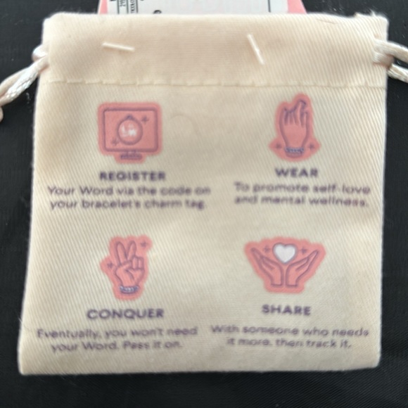 New Little words project bracelet “Believe” bracelet size Medium/Large NWT - Picture 4 of 7